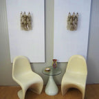 Murano Poliedri Smoked Glass Wall Sconces 9.8"-Wall Sconces-Manorlights