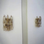 Murano Poliedri Smoked Glass Wall Sconces 9.8"-Wall Sconces-Manorlights