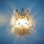 Murano Poliedri Smoked Glass Wall Sconces 9.8"-Wall Sconces-Manorlights