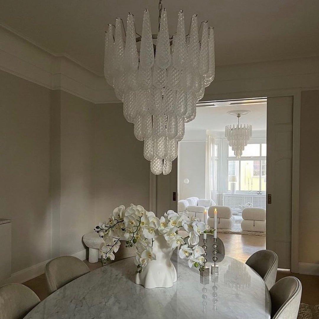 Exquisite Murano Glass Dewdrop Chandelier-Chandelier-Manorlights