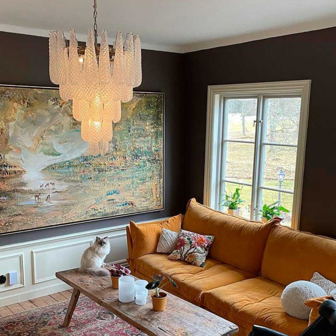 Exquisite Murano Glass Dewdrop Chandelier-Chandelier-Manorlights