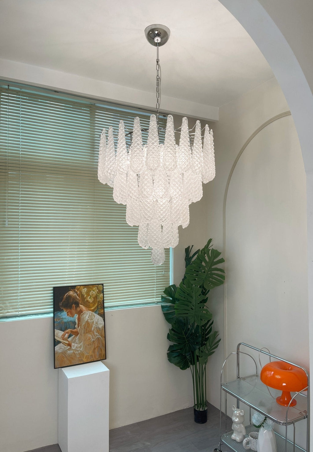 Exquisite Murano Glass Dewdrop Chandelier-Chandelier-Manorlights