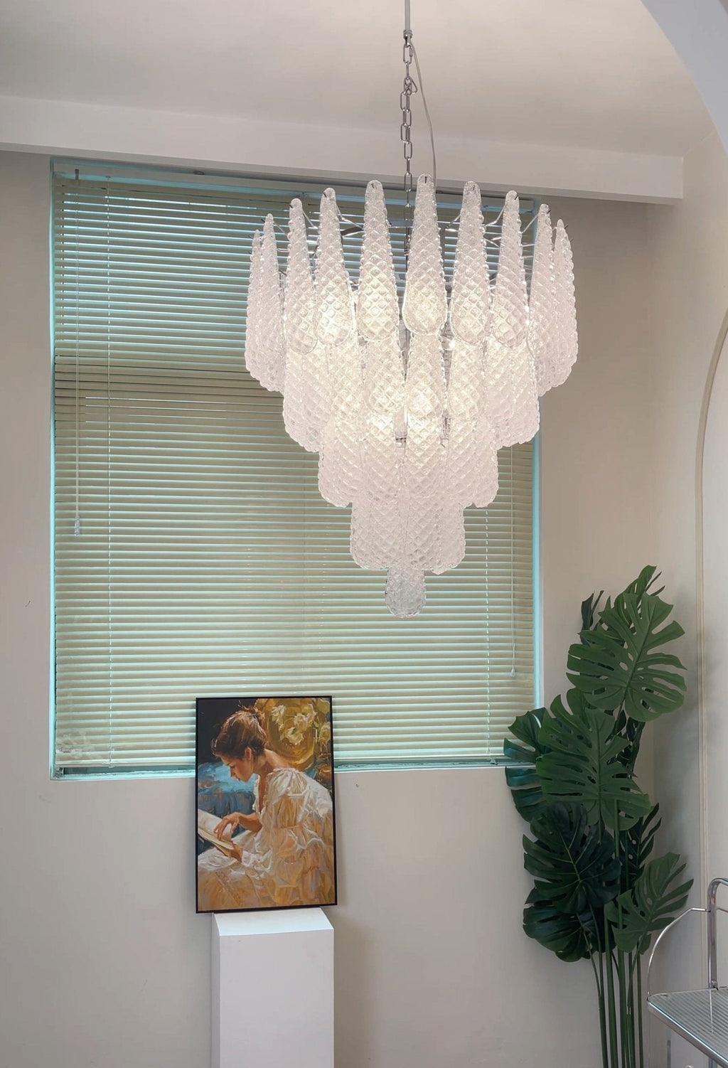Exquisite Murano Glass Dewdrop Chandelier-Chandelier-Manorlights