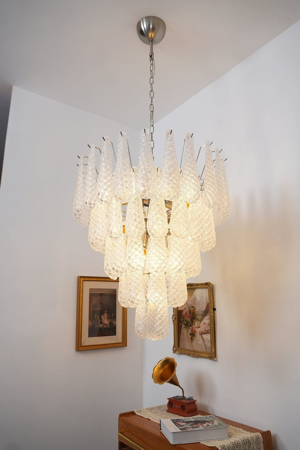 Exquisite Murano Glass Dewdrop Chandelier-Chandelier-Manorlights