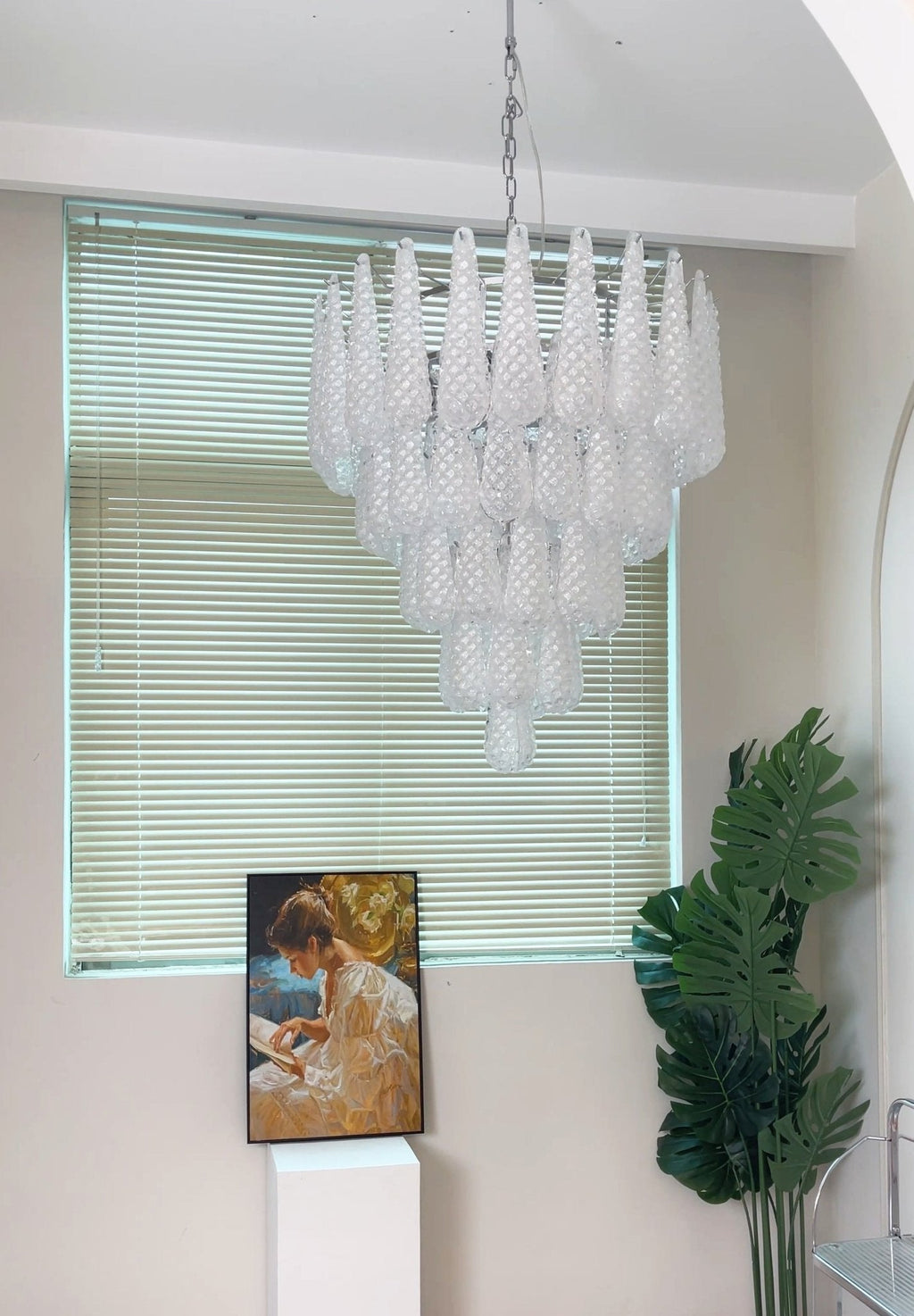 Exquisite Murano Glass Dewdrop Chandelier-Chandelier-Manorlights