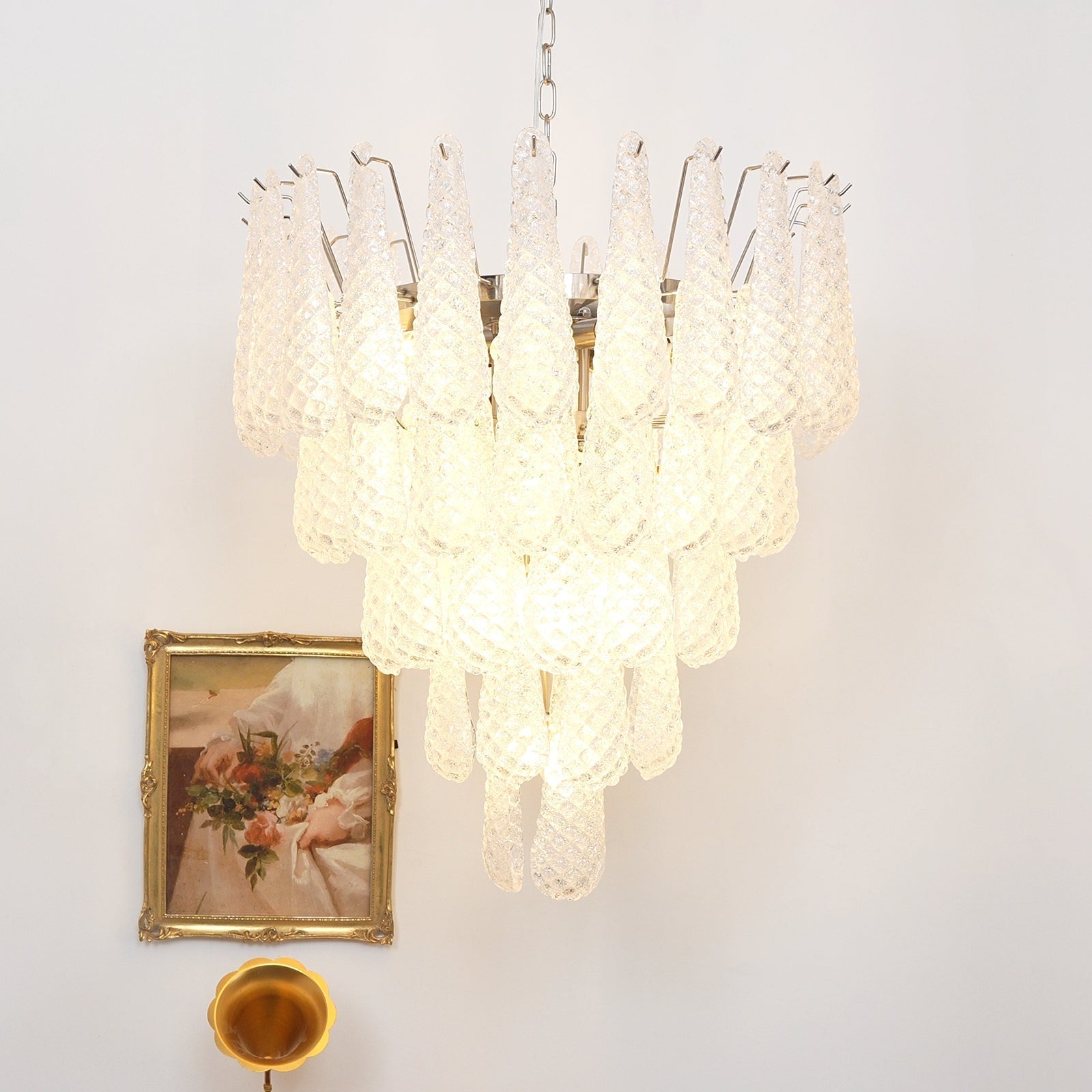 Exquisite Murano Glass Dewdrop Chandelier-Chandelier-Manorlights