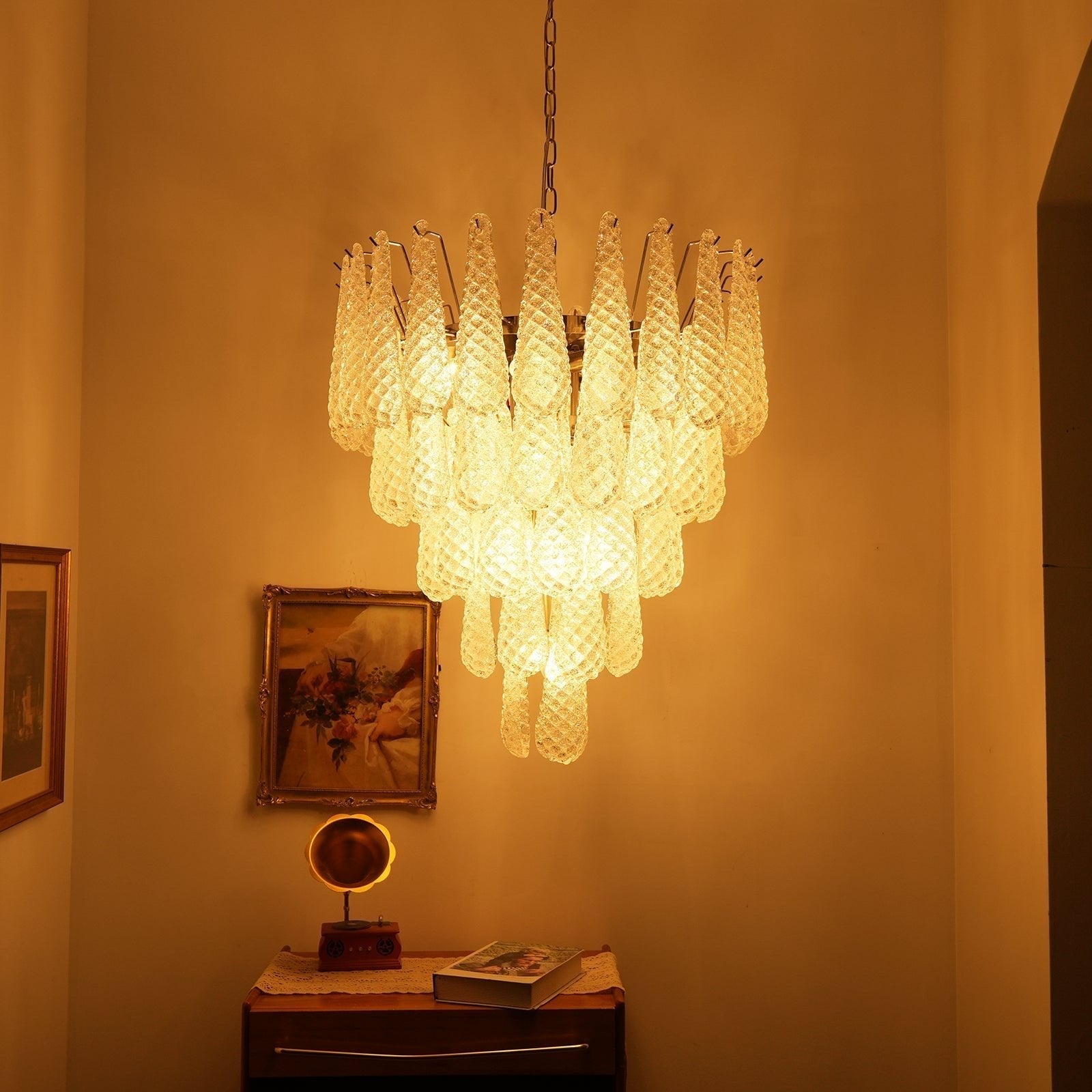 Exquisite Murano Glass Dewdrop Chandelier-Chandelier-Manorlights