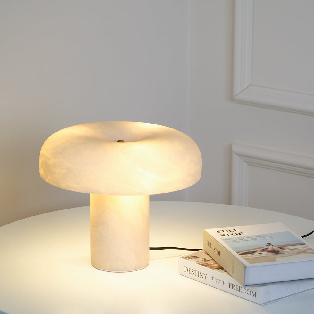 Mushroom Type Alabaster Table Lamp