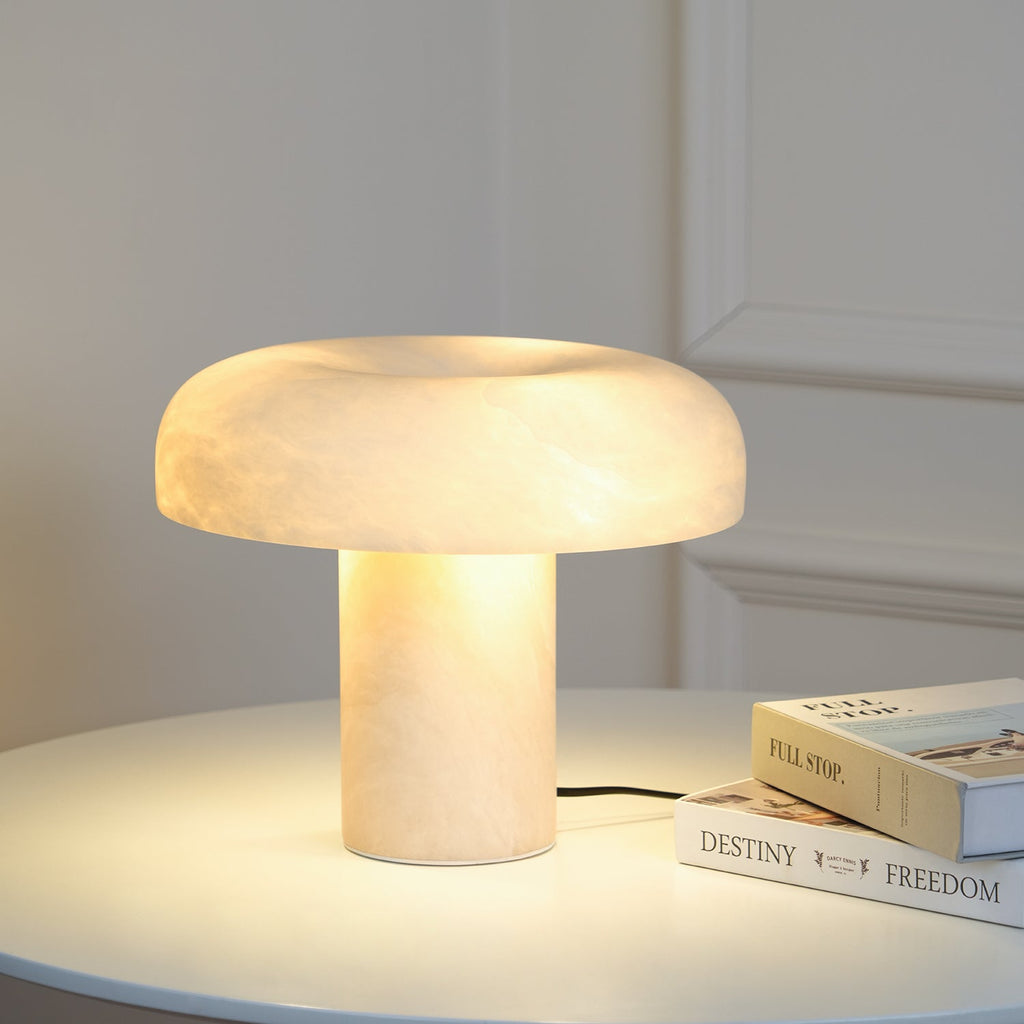 Mushroom Type Alabaster Table Lamp