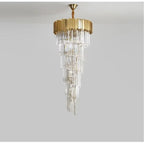 Ryan Golden Modern Crystal Chandelier-Chandelier-Manorlights