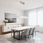Modern Linear Geode Quartz Crystal Pendant Light-现代灯-Manorlights