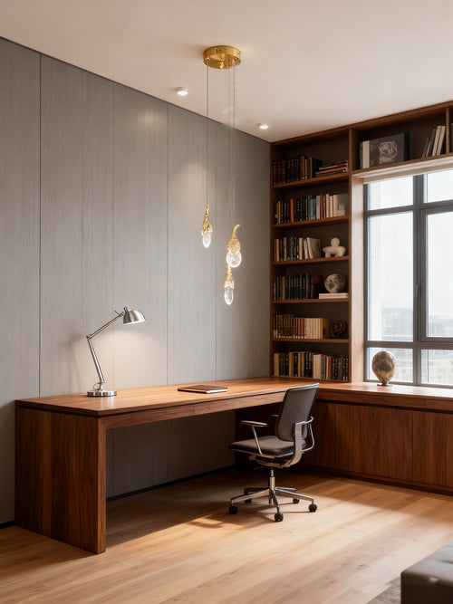 3 Rock Crystal Short-eggplants Modern LED Pendant Light-现代灯-Manorlights