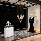 22X47 Inch 32 Rock Crystal Long-eggplants Pendant Modern LED Chandelier-现代灯-Manorlights