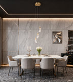 3 Rock Crystal Long-eggplants Modern LED Pendant Light-现代灯-Manorlights