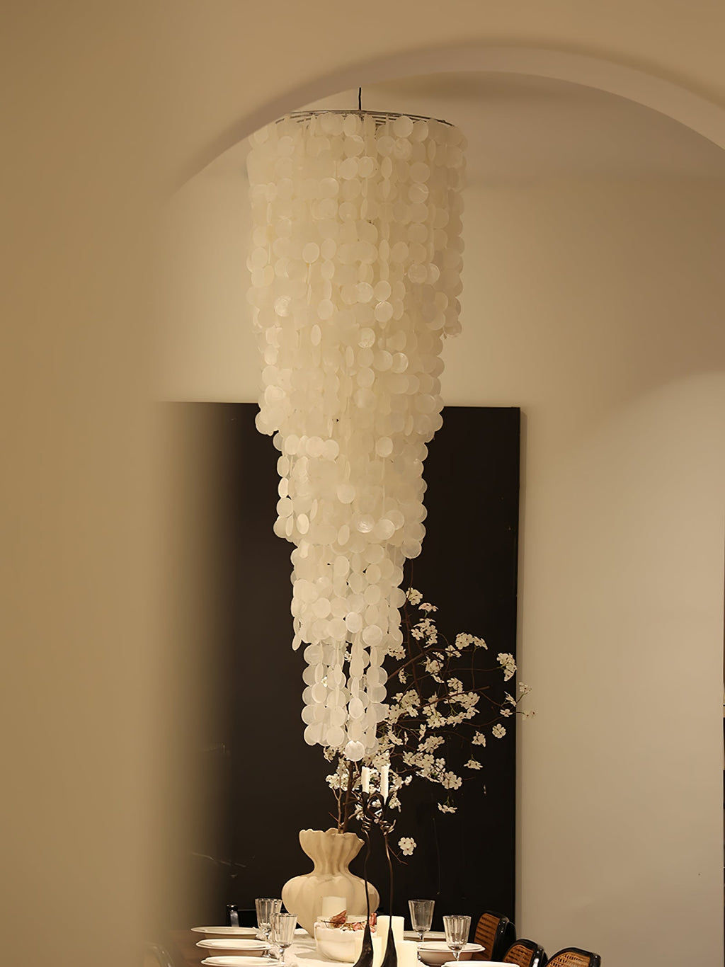 Modern Nerida Shell Chandelier-Chandelier-Manorlights