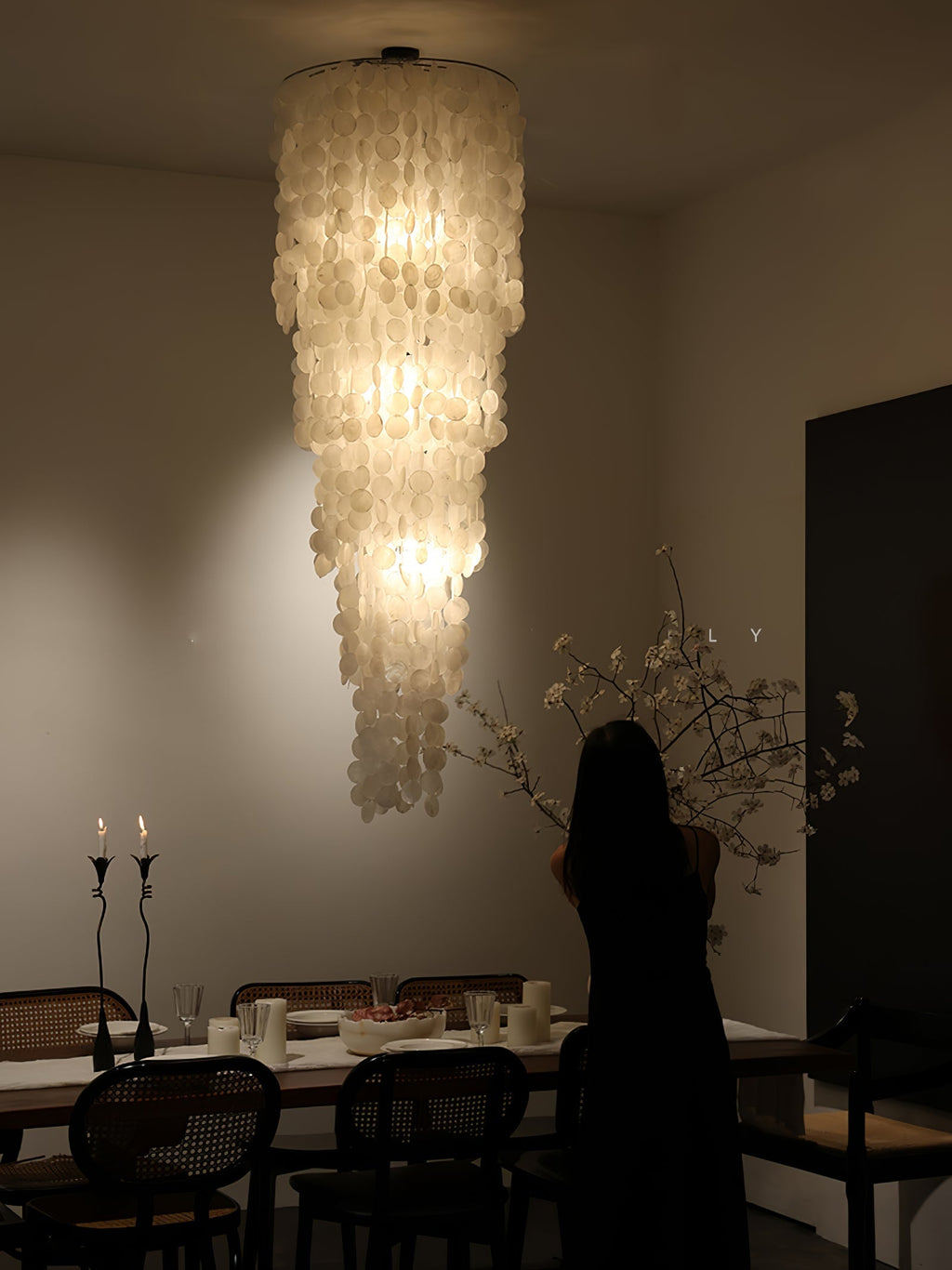 Modern Nerida Shell Chandelier-Chandelier-Manorlights