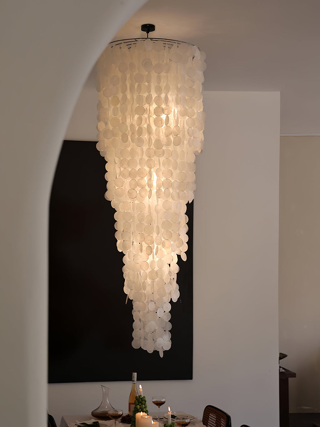 Modern Nerida Shell Chandelier-Chandelier-Manorlights