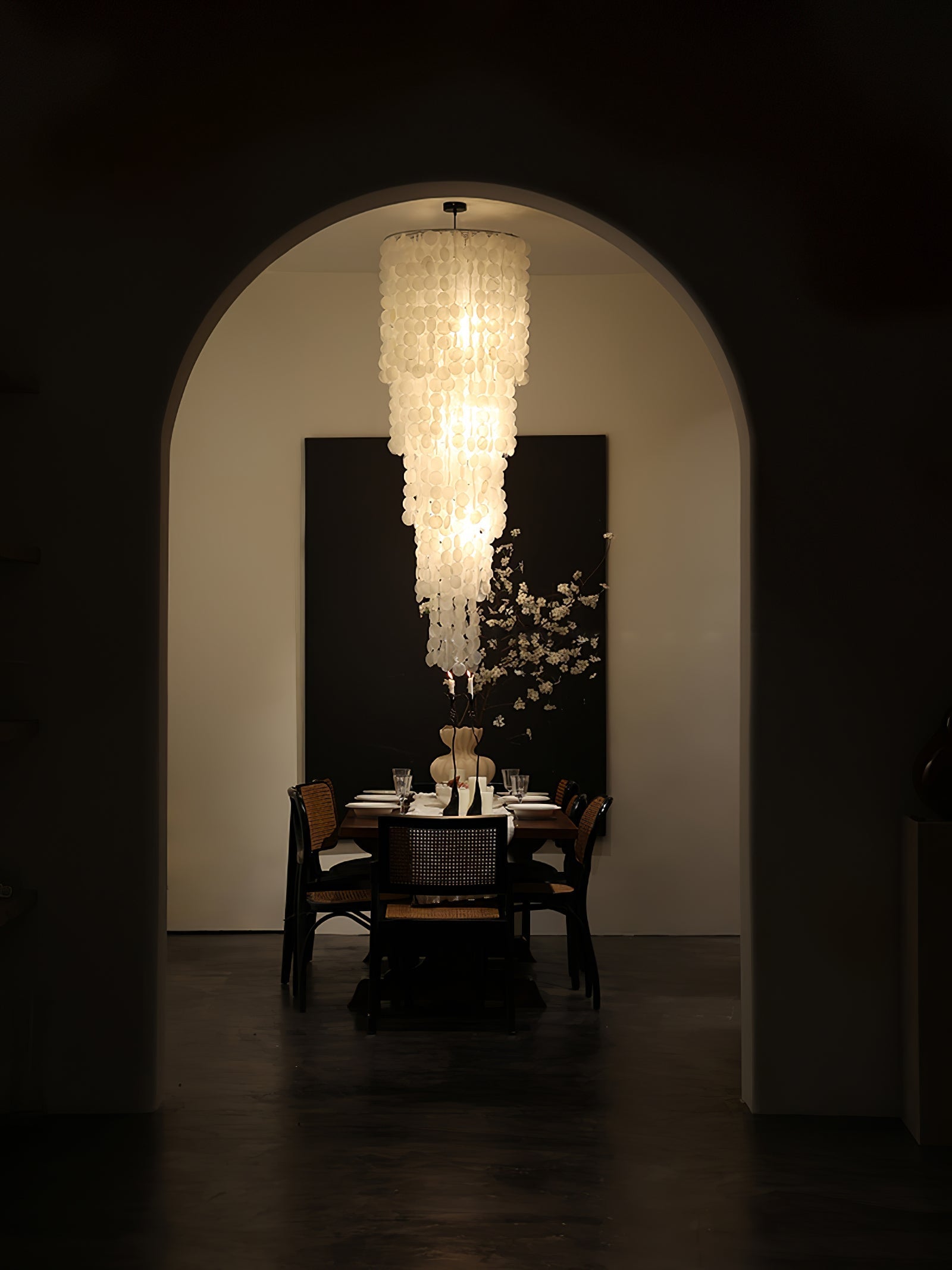 Modern Nerida Shell Chandelier-Chandelier-Manorlights