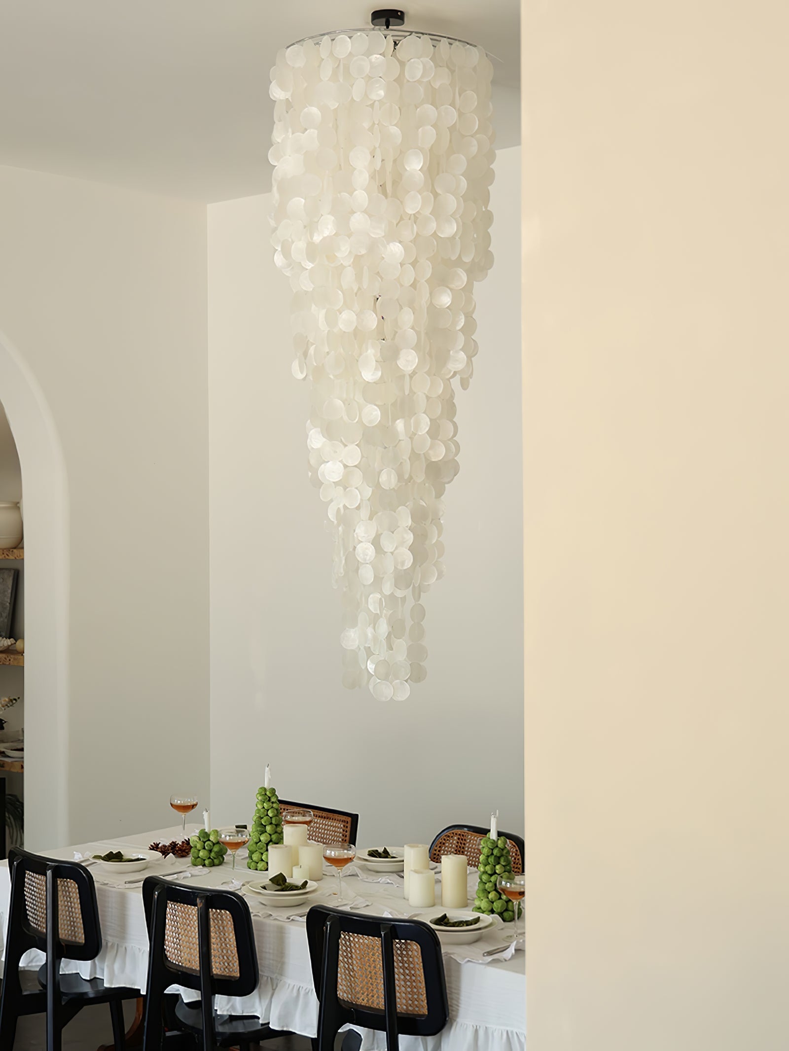 Modern Nerida Shell Chandelier-Chandelier-Manorlights