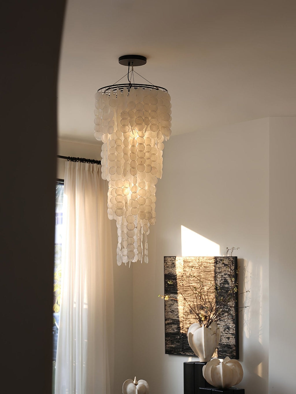 Modern Nerida Shell Chandelier-Chandelier-Manorlights