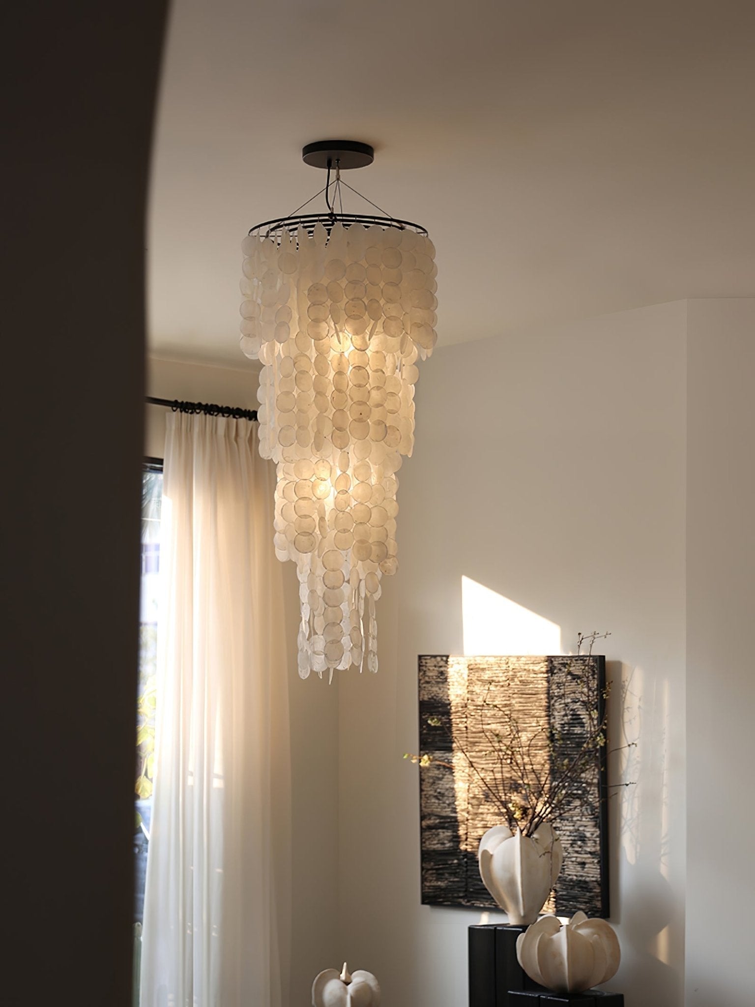 Modern Nerida Shell Chandelier-Chandelier-Manorlights