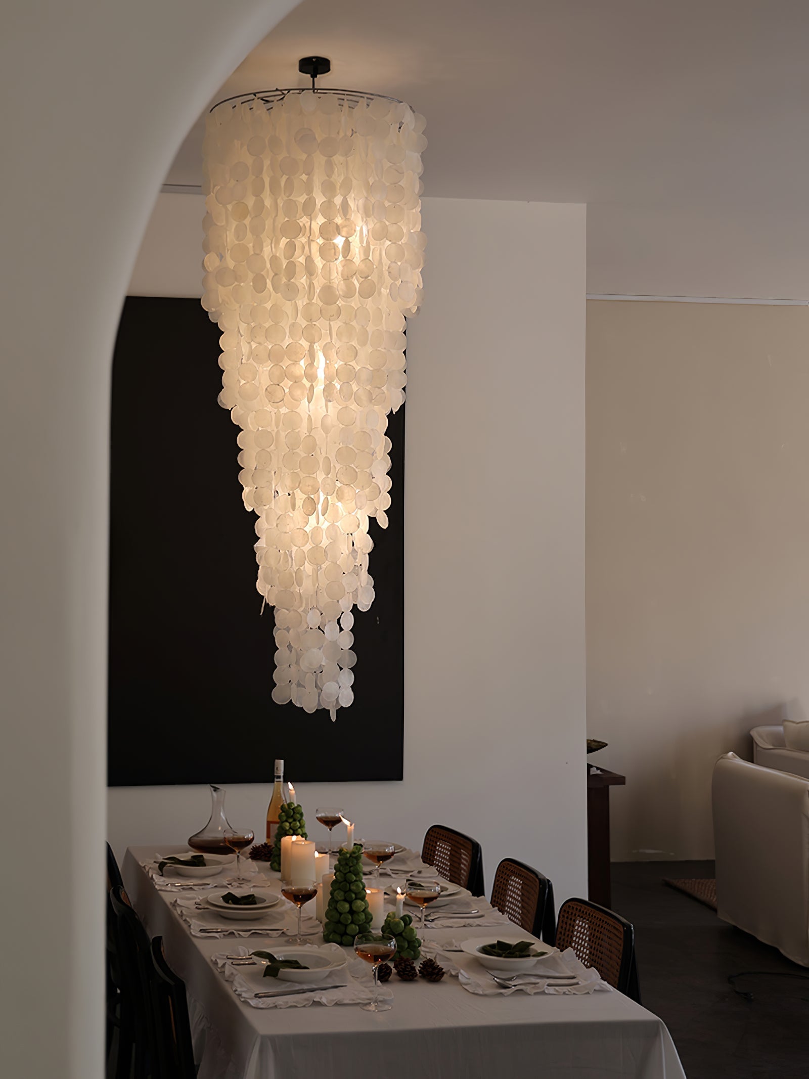 Modern Nerida Shell Chandelier-Chandelier-Manorlights
