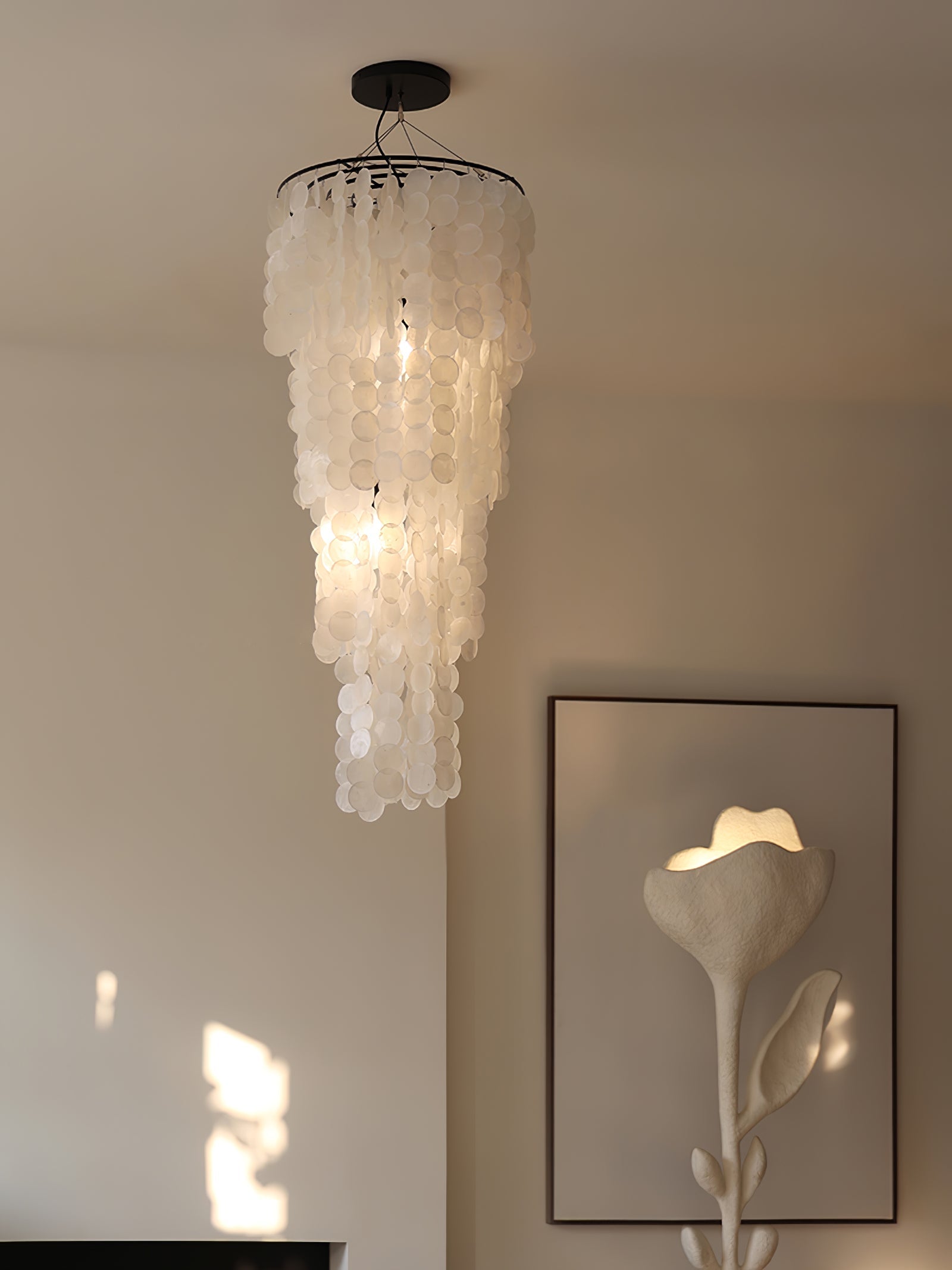 Modern Nerida Shell Chandelier-Chandelier-Manorlights