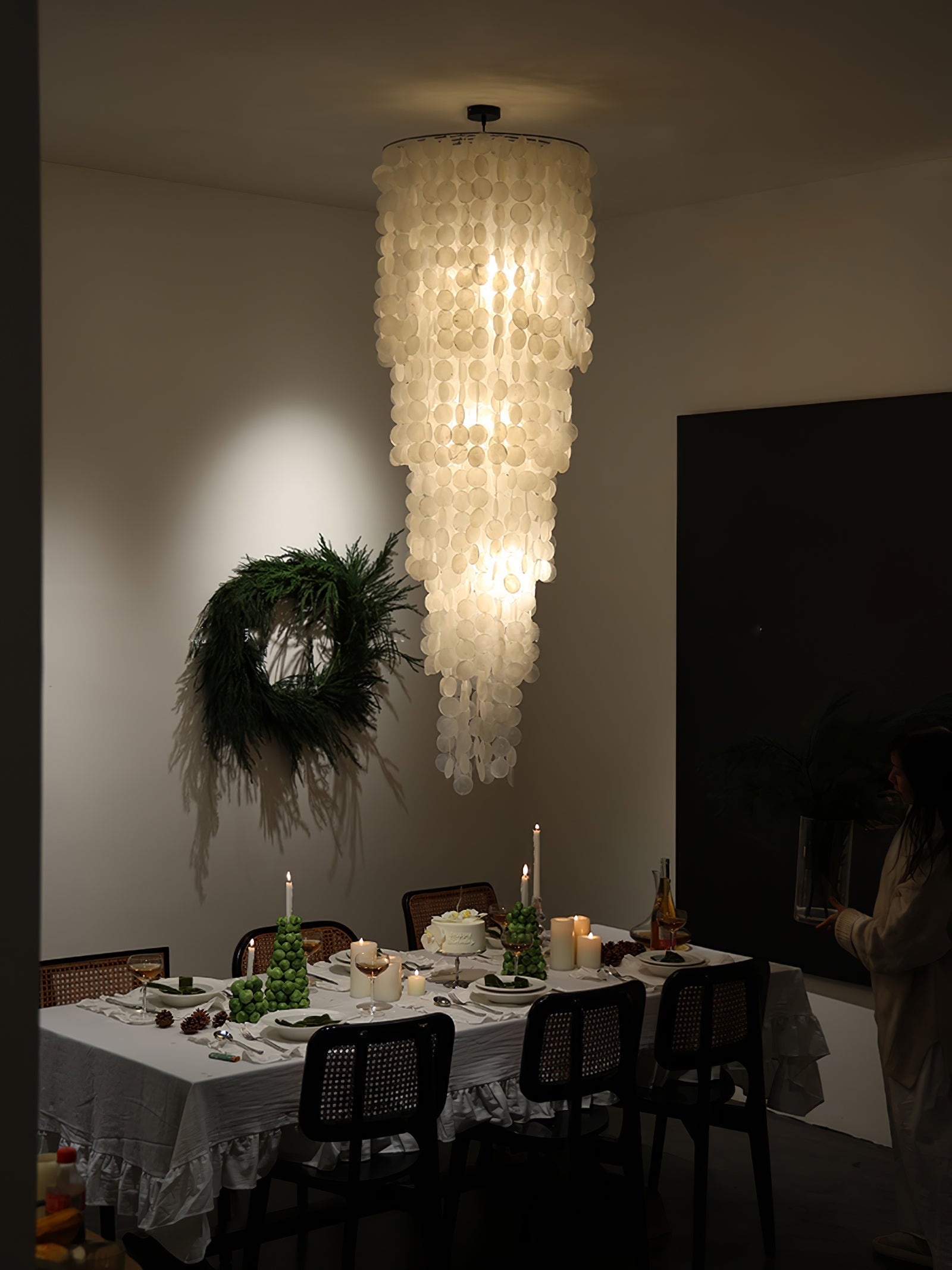 Modern Nerida Shell Chandelier-Chandelier-Manorlights