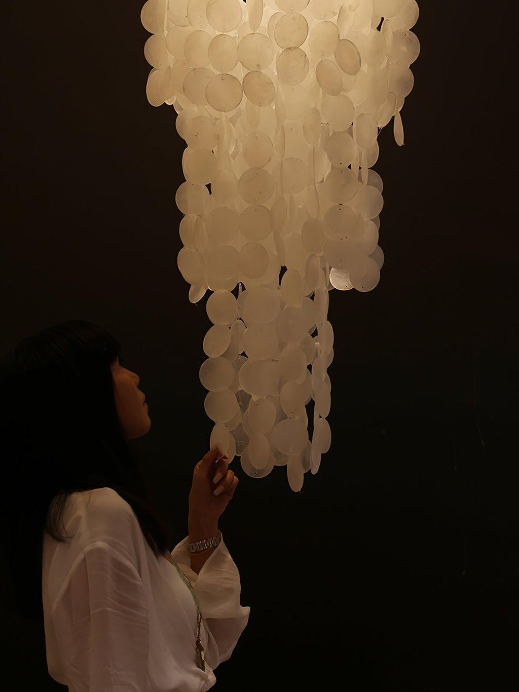 Modern Nerida Shell Chandelier-Chandelier-Manorlights