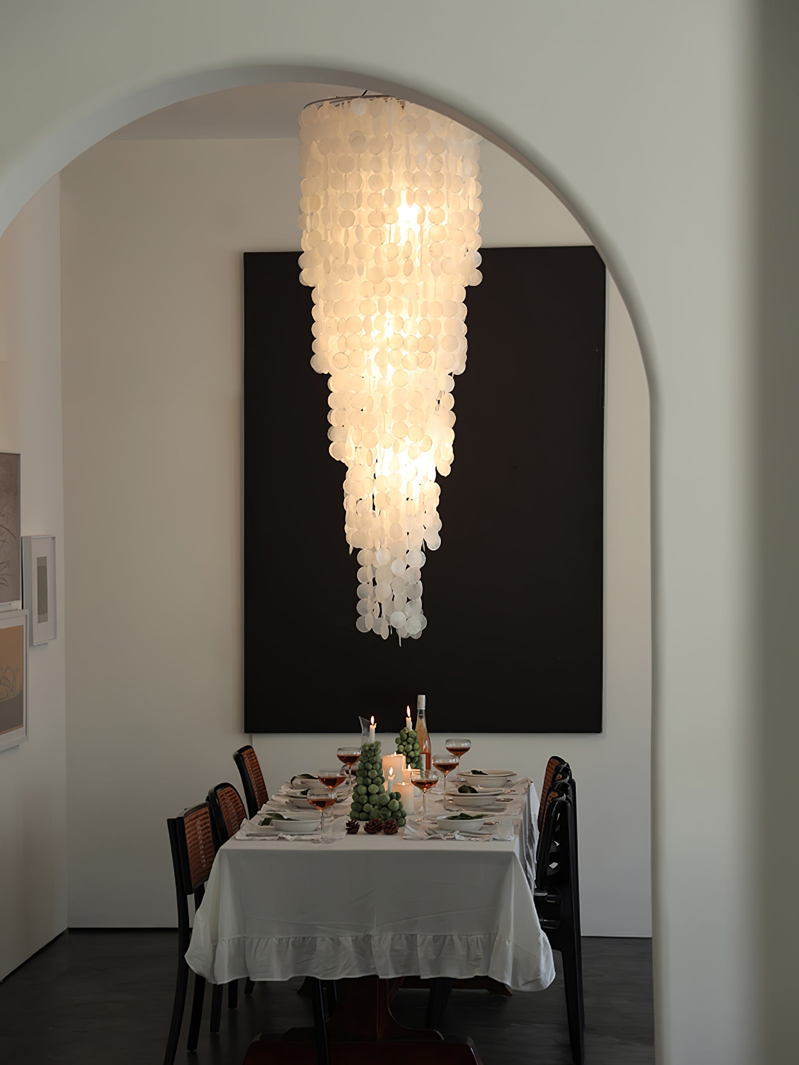Modern Nerida Shell Chandelier-Chandelier-Manorlights