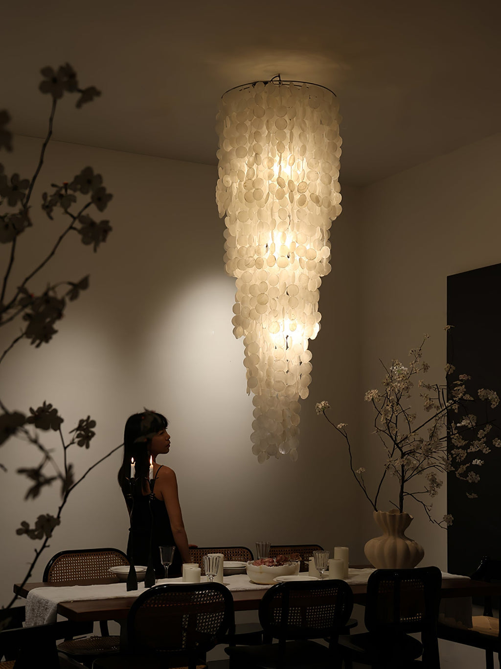 Modern Nerida Shell Chandelier-Chandelier-Manorlights