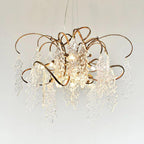 Niagara round glass chandelier with G9 lighting