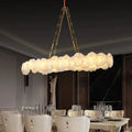 Usmisa Alabaster Chain Linear Chandelier-Chandelier-Manorlights