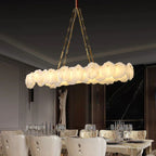 Usmisa Alabaster Chain Linear Chandelier-Chandelier-Manorlights