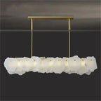 Sbulas Alabaster Linear Chandelier-Chandelier-Manorlights