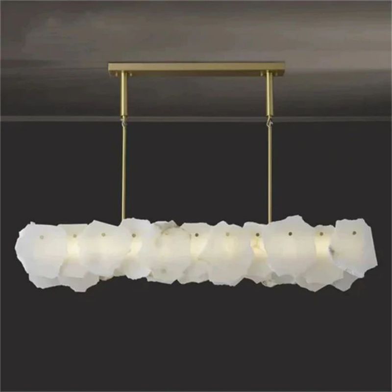 Sbulas Alabaster Linear Chandelier-Chandelier-Manorlights
