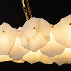 Usmisa Alabaster Chain Linear Chandelier-Chandelier-Manorlights