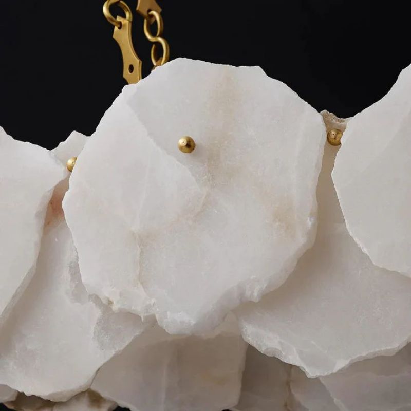 Usmisa Alabaster Chain Linear Chandelier-Chandelier-Manorlights