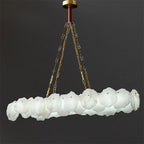 Usmisa Alabaster Chain Linear Chandelier-Chandelier-Manorlights
