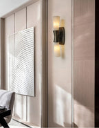 Opal Alabaster Twist Wall Sconce by Manor Lights