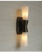 Opal Alabaster Twist Wall Sconce by Manor Lights