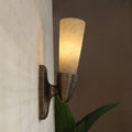 Opal Alabaster Twist Wall Sconce by Manor Lights