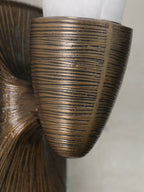 Opal Alabaster Twist Wall Sconce by Manor Lights