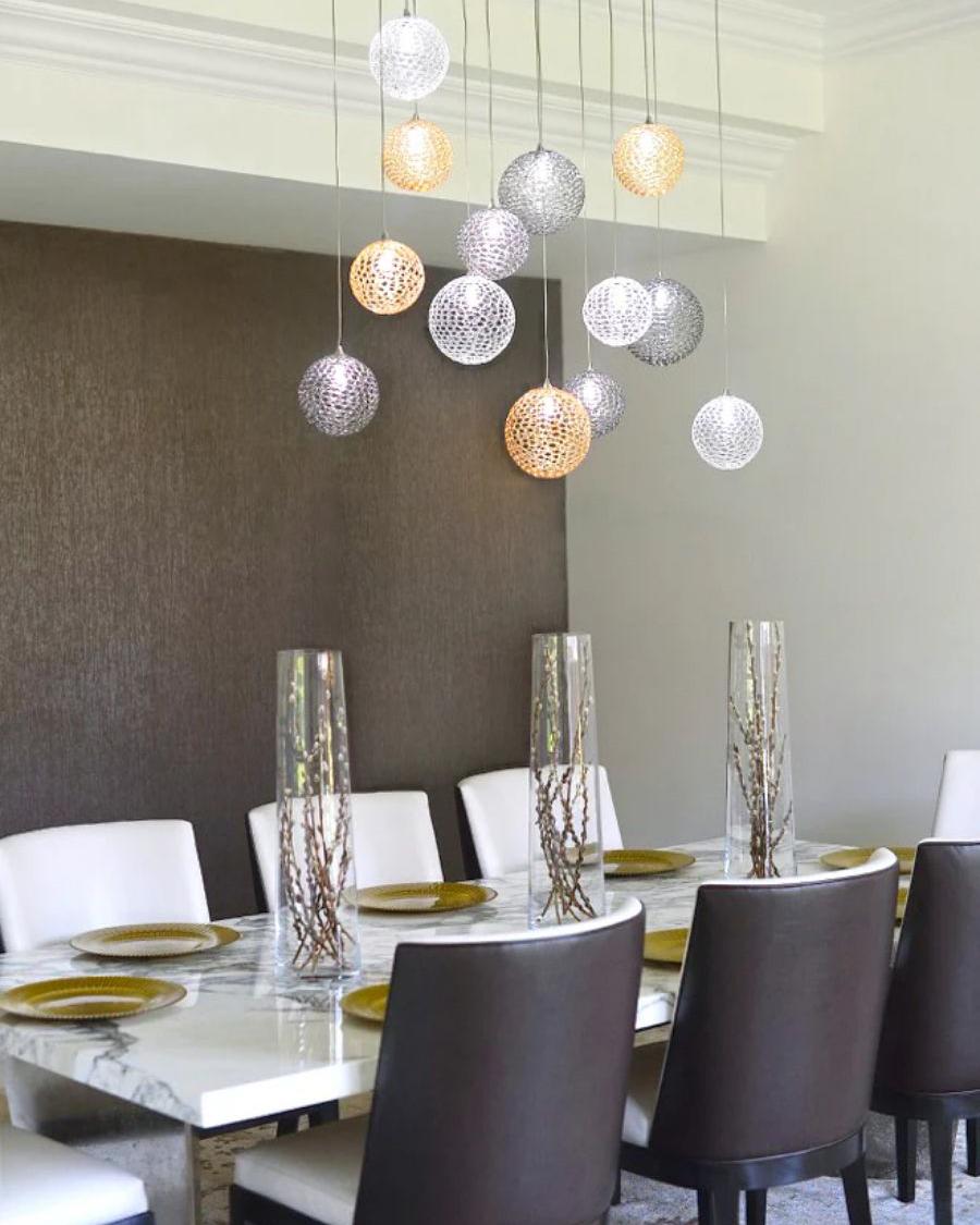 Planet Round Chandelier-Chandelier-Manorlights