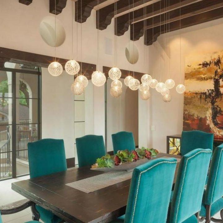 Planet Rectangle Chandelier-Chandelier-Manorlights