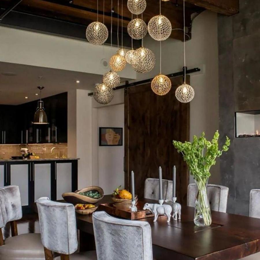Planet Rectangle Chandelier-Chandelier-Manorlights