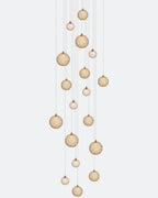 Planet Square Chandelier-Chandelier-Manorlights