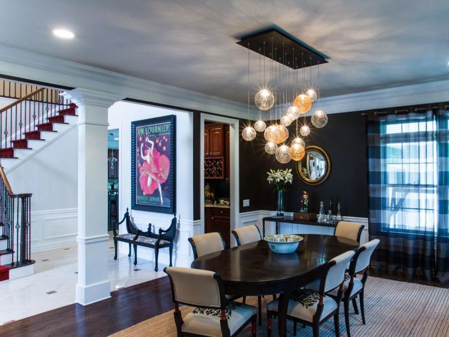 Planet Square Chandelier-Chandelier-Manorlights