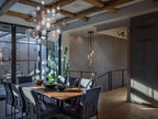 Planet Square Chandelier-Chandelier-Manorlights