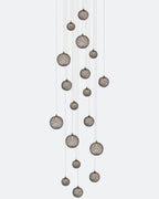 Planet Square Chandelier-Chandelier-Manorlights